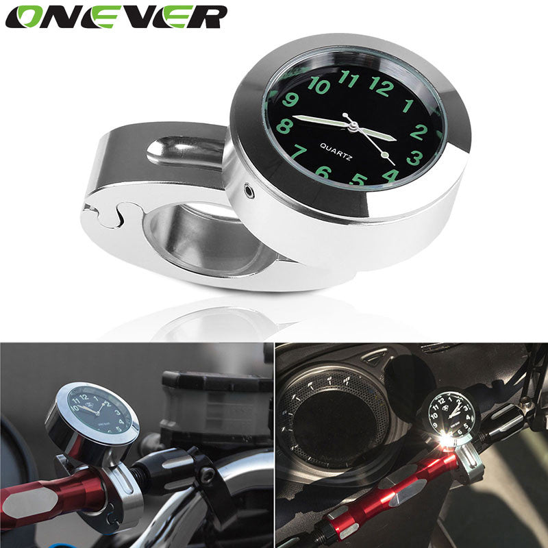 22mm Motorcycle Handlebar Mount Quartz Clock Watch for Harley Davidson Honda Yamaha Suzuki Kawasaki