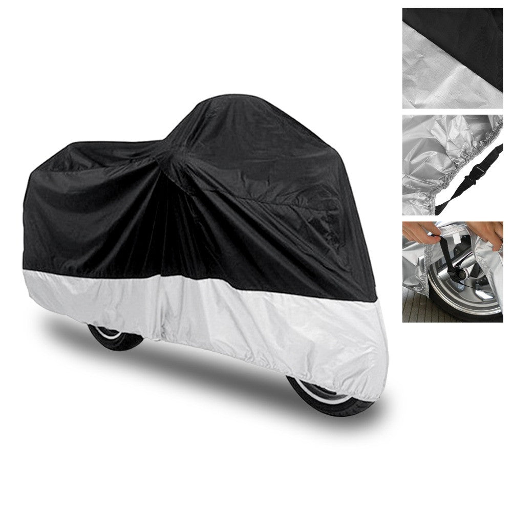 Motorcycle Cover Polyester 220*95*110cm (DustProof,Waterproof,UV Protector)